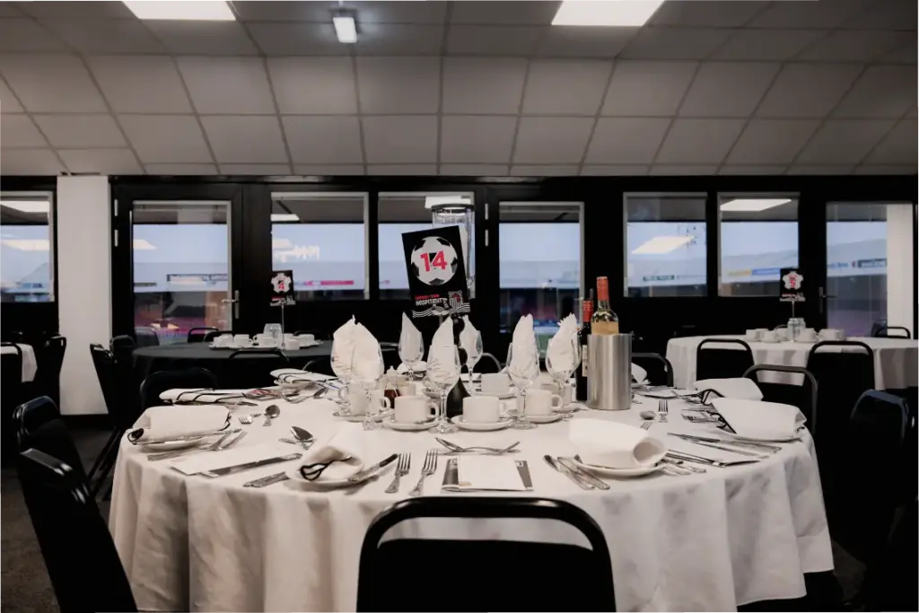 McMenemy's photograph showing reserved tables on match day